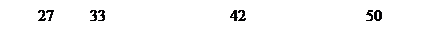 �������:      27         33                               42                              50

