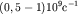 $(0,5 - 1)10^9�^{-1}$